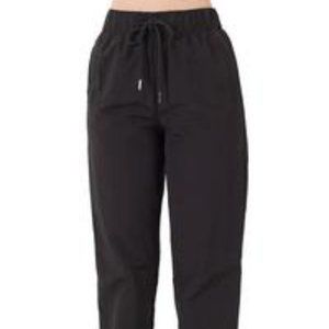 NWT- ZENANA - BLACK WINDBREAK JOGGER